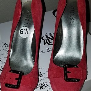 Red hot guess Suede Shoes